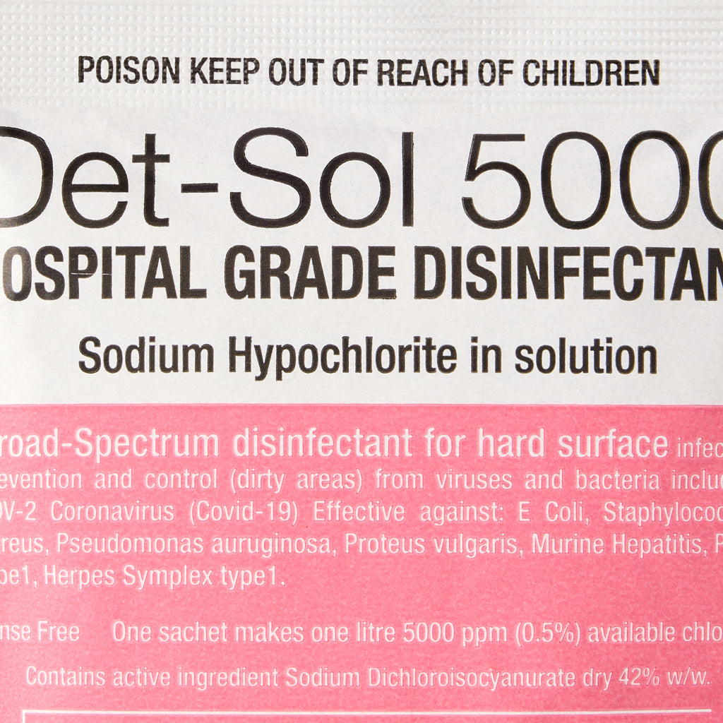 Det-Sol 5000 Disinfectant Sachet 20g