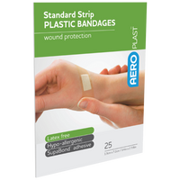 Plastic Dressing Strips Latex Free 1.9cm x 7.5cm (25)