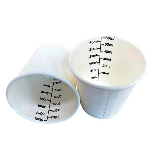 Cup Medicine Paper Disposable 60ml (100)