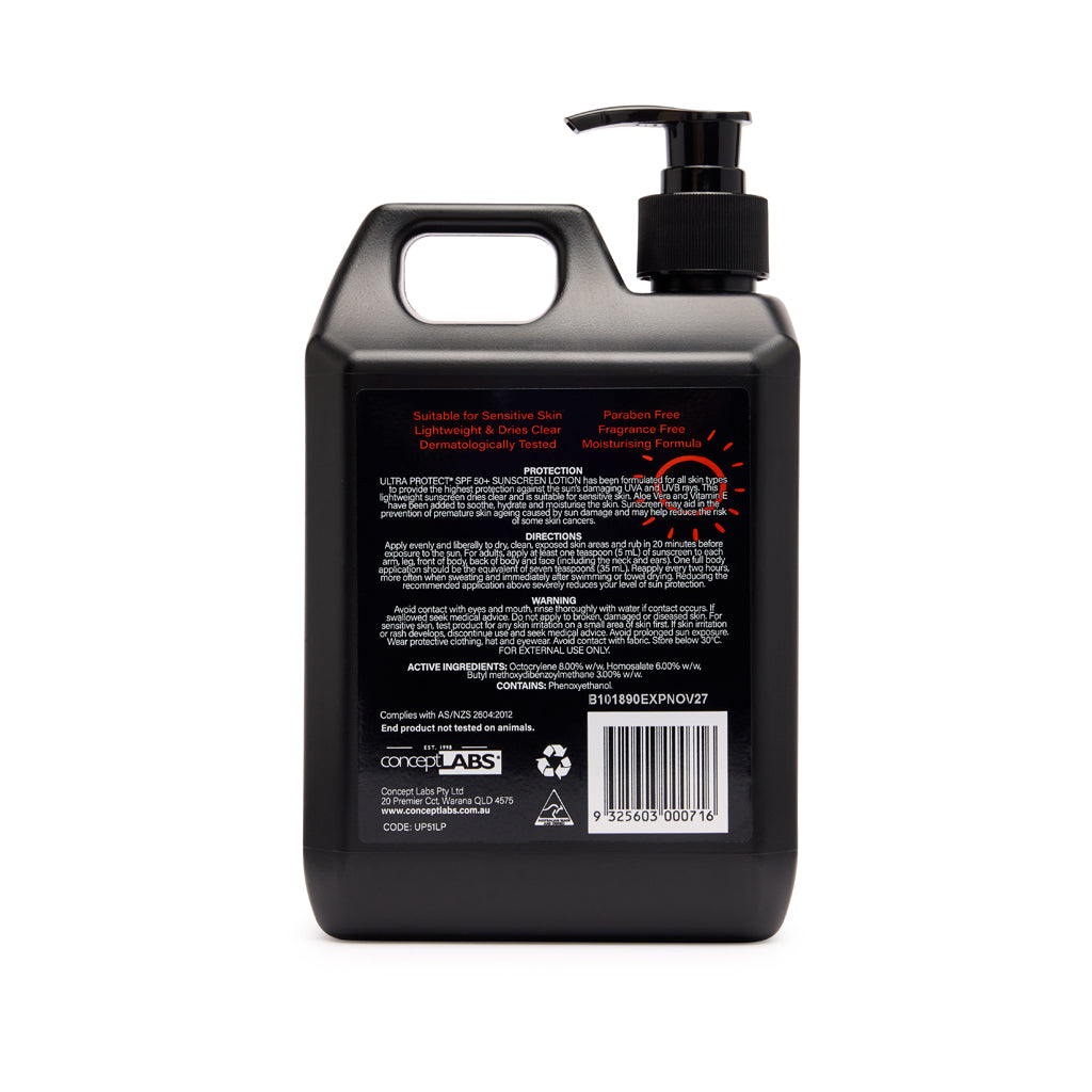 Ultra Protect Sunscreen 50+ 1L Pump Pack