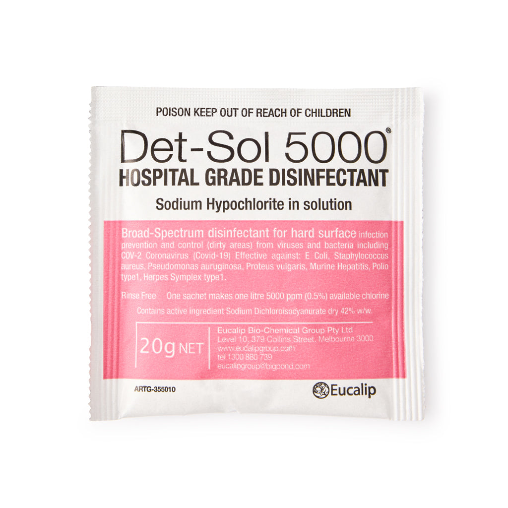 Det-Sol 5000 Disinfectant Sachet 20g