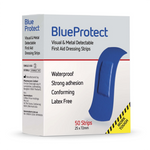 Blue Detectable Wide Dressing Strips 7.2cm x 2.5cm (50)