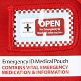 Medical Emergency ID Pouch - Red - Medium - Brenniston