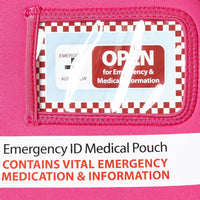 Medical Emergency ID Pouch - Pink - Medium - Brenniston