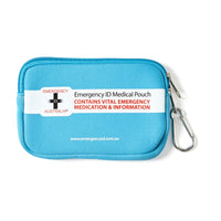 Medical Emergency ID Pouch - Blue - Small - Brenniston