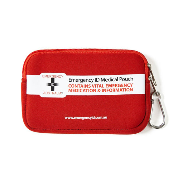 Medical Emergency ID Pouch - Red - Small - Brenniston