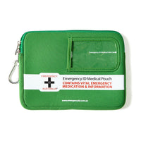 Medical Emergency ID Pouch - Green - Medium - Brenniston