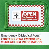 Medical Emergency ID Pouch - Green - Medium - Brenniston