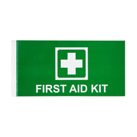 First Aid Kit Sticker with Cross 14.7cm x 7.5cm - Brenniston