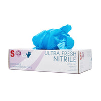 Nitrile Glove Disposable Powder Free Blue Small (100) - Brenniston