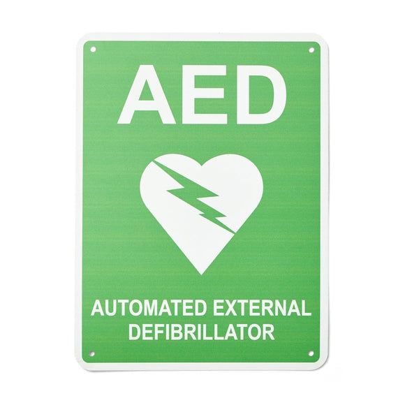 Defibrillator (AED) Sign Flat Poly 300mm x 225mm - Brenniston