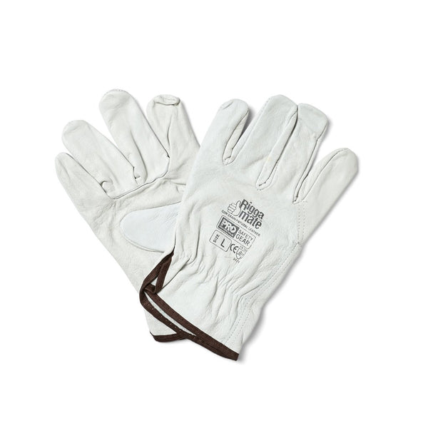 Glove Riggers Natural Large (Pr) - Brenniston